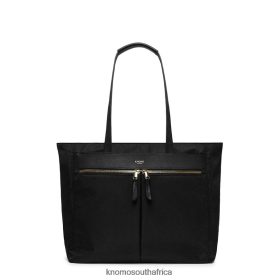KNOMO Laptop Bag - KNOMO Grosvenor Place 14'' Laptop Tote Bag Black/Gold Hardware B2R0P010 Bags