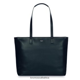 KNOMO Laptop Bag - KNOMO Maddox 15'' Leather Laptop Tote Bag Dark Navy Blazer/Silver Hardware B2R0P025 Bags