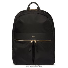 KNOMO Messenger Bag - KNOMO Beauchamp 14'' Laptop Backpack Black/Gold Hardware B2R0P033 Bags