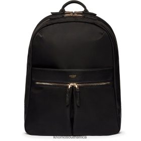 KNOMO Messenger Bag - KNOMO Beaufort 15.6'' Laptop Backpack Black/Gold Hardware B2R0P09 Bags