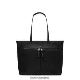 KNOMO Messenger Bag - KNOMO Grosvenor Place 14'' Laptop Tote Bag Black/Silver Hardware B2R0P030 Bags