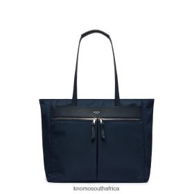 KNOMO Messenger Bag - KNOMO Grosvenor Place 14'' Laptop Tote Bag Dark Navy Blazer/Silver Hardware B2R0P015 Bags