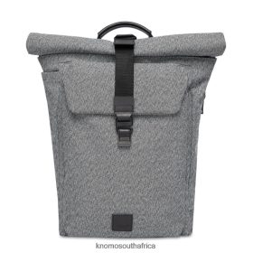 KNOMO Messenger Bag - KNOMO Roll-Top Laptop Backpack - 15'' Grey/Black B2R0P06 Bags