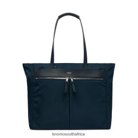 KNOMO South Africa - KNOMO Grosvenor Place 15'' Laptop Tote Bag Dark Navy Blazer/Silver Hardware B2R0P014 Bags