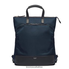 KNOMO South Africa - KNOMO Harewood 15'' Laptop Tote Backpack Dark Navy Blazer/Silver Hardware B2R0P029 Bags