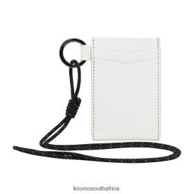 KNOMO South Africa - KNOMO Leather Cardholder Lanyard White B2R0P074 New Forest Collection