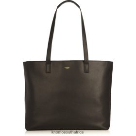 KNOMO South Africa - KNOMO Maddox 15'' Leather Laptop Tote Bag Handbag Black/Gold Hardware B2R0P032 Bags